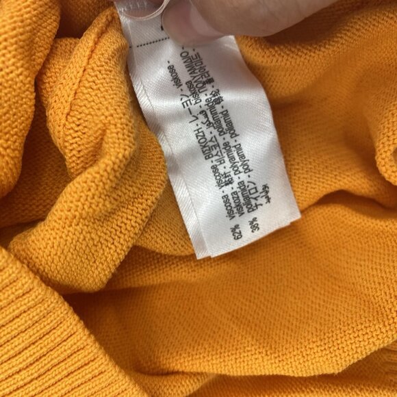 Zara Women’s Size M Orange V-Neck Sleeveless Sweater Knit Vest Top Preppy - Picture 9 of 9